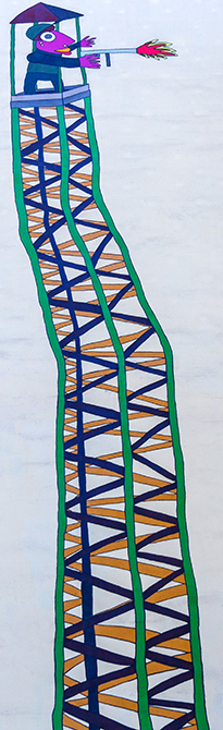 Wandmalerei am Marriott-Hotel Leipzig 32