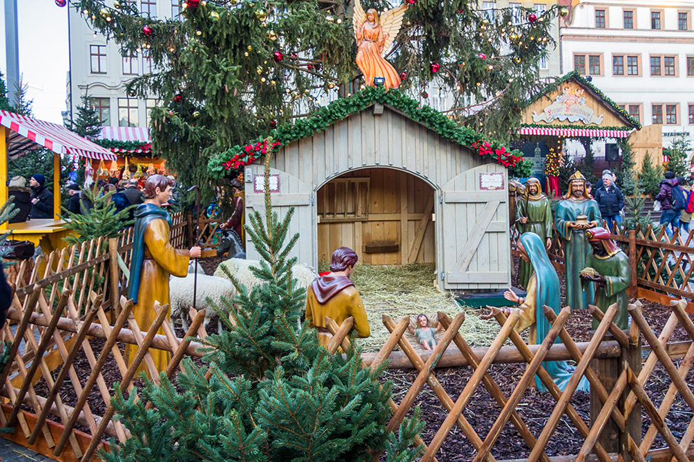 Weihnachtsmarkt Markt Leipzig